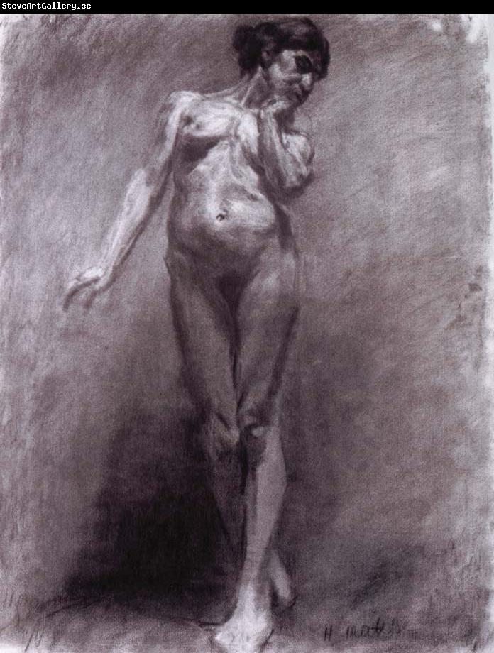 Henri Matisse Standing nude modeling